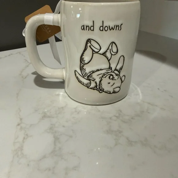 Rae Dunn x Winnie the Pooh- Double-sided “Life is Full of Ups & Downs” Mug - Picture 2 of 6